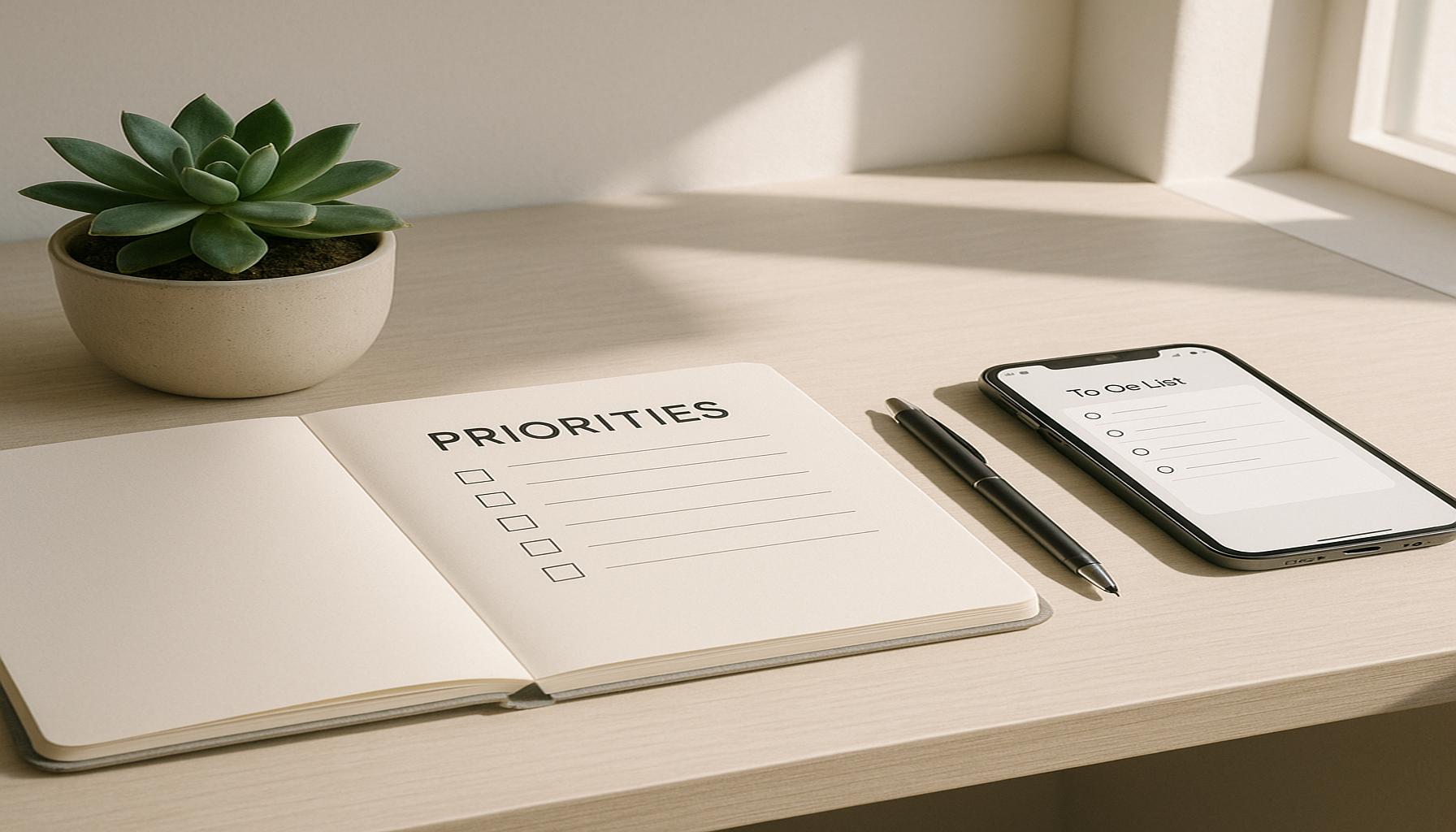 How to Prioritize Tasks in a Minimalist Style: Techniques for a More Organized Life